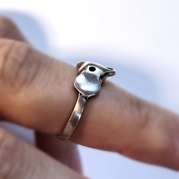 (6) VTG Silver Elephant Ring - Picture 2 of 8